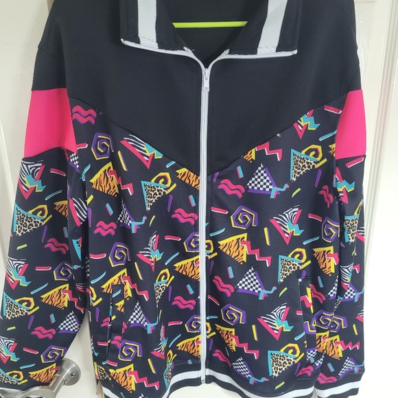 Screenshot hip hop neon graphics track jacket size large - Picture 7 of 13